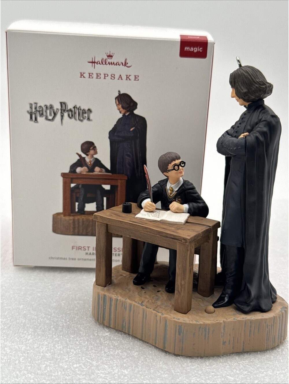 2018 Hallmark Harry Potter First Impressions Severus Snape Magic Sound Ornament